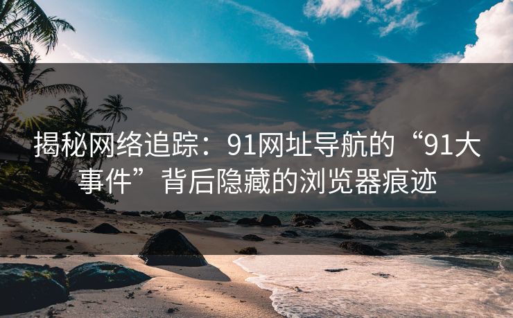 揭秘网络追踪：91网址导航的“91大事件”背后隐藏的浏览器痕迹
